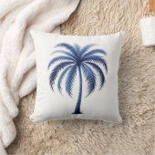 ブルーパームツリーコーストビーチ クッション (ブランケット)