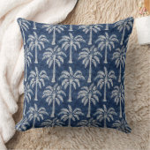 ブルーパームツリーズ装飾用クッション クッション (ブランケット)