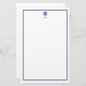 ブルーパームツリー 便箋 (正面/裏面)