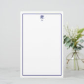 ブルーパームツリー 便箋 (スタンド正面)