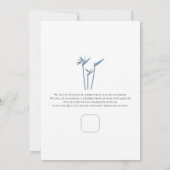 ブルーパームフラット・セーブ・ザ・デートカード セーブザデート (裏面)