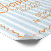 ブルーパーム春パステルビーチウィズズ ポスター (角)