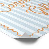 ブルーパーム春パステルビーチカード&ギフト ポスター (角)