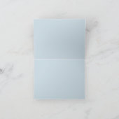 ブルーパーム春パステルビーチサンキューカード サンキューカード (内部)