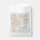 ブルーパーム春パステルビーチバースデーパーティーフェイブ フェイバーバッグ (正面)
