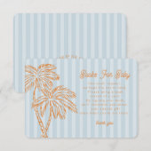 ブルーパーム春パステルブックスベビーインサート エンクロージャーカード (正面/裏面)