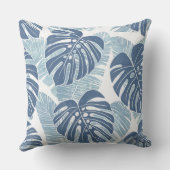 ブルーパーム葉装飾用クッション クッション (裏面)