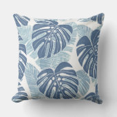 ブルーパーム葉装飾用クッション クッション (正面)