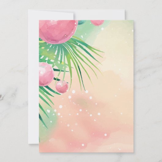 ブルーパーム離れズサマースウィート16 招待状 (裏面)