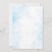 ブルーパールフレーム 洗礼 誕生会 招待状 (裏面)