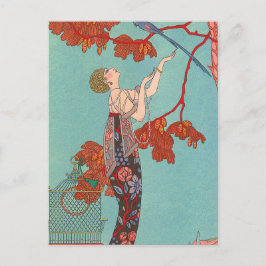 ブルーパ熱狂するロットバイジョージバービエ ポストカード