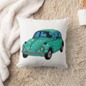 ブルーヒッピー車スロークッション クッション (ブランケット)