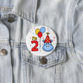 ブルーヒッポ顔2nd Birthday 缶バッジ (インサイチュ)