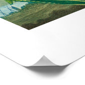 ブルーヒヤシンスヴィンテージ植物芸術 ポスター (角)