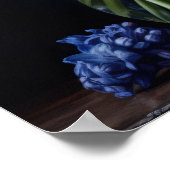 ブルーヒヤシンス花アートプリントポスター ポスター (角)