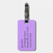 ブルーヒヤシンスI春フローラ ラゲッジタグ (裏面縦)