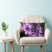 ブルーヒヤシンスI春フローラ ランバークッション (椅子)