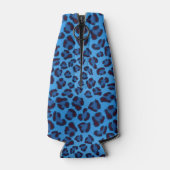 ブルーヒョウのテクスチャ ボトルクーラー (裏面)