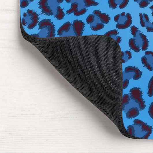 ブルーヒョウのテクスチャ マウスパッド (コーナー)