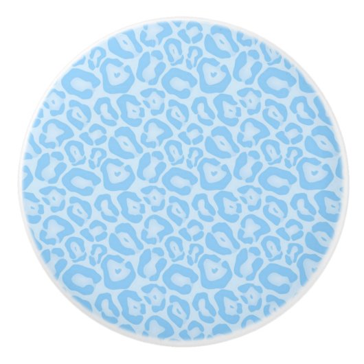 ブルーヒョウアニマルプリントサファリ セラミックノブ (正面)