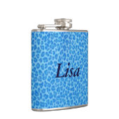ブルーヒョウパーソナライズされたスキンフラスコ フラスク (右)