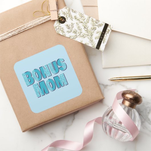 ブルーヒョウ印刷ボーナスマム スクエアシール (ギフト)