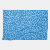 ブルーヒョウ柄キッチンタオル キッチンタオル (横)