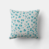 ブルーヒョウ柄 クッション (裏面)