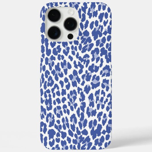 ブルーヒョウ柄 Case-Mate iPhoneケース (裏面)
