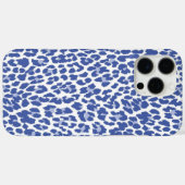 ブルーヒョウ柄 Case-Mate iPhoneケース (裏面 (横))