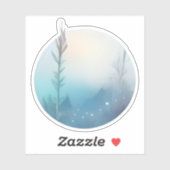 ブルーヒルズ上空の朝霧 シール (シート)