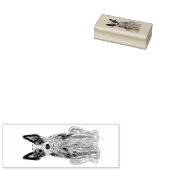 ブルーヒーラーキャトルドッグACDクラフトスタンプアート ラバースタンプ (押印)