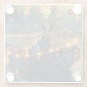 ブルーヒーラークリスマスフェスティバル航海 ガラスコースター (裏面)