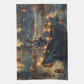 ブルーヒーラークリスマスフェスティバル航海 キッチンタオル (縦)