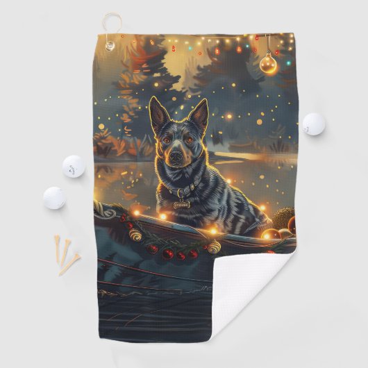 ブルーヒーラークリスマスフェスティバル航海 ゴルフタオル (インサイチュ)