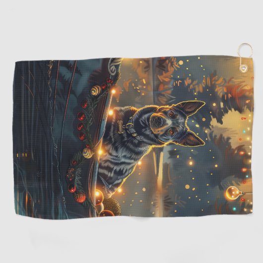 ブルーヒーラークリスマスフェスティバル航海 ゴルフタオル (横)