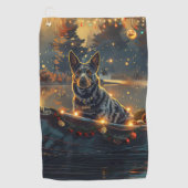 ブルーヒーラークリスマスフェスティバル航海 ゴルフタオル (正面)