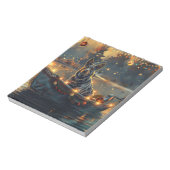 ブルーヒーラークリスマスフェスティバル航海 ノートパッド (回転)