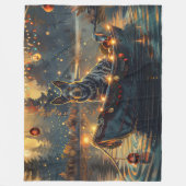 ブルーヒーラークリスマスフェスティバル航海 フリースブランケット (正面)