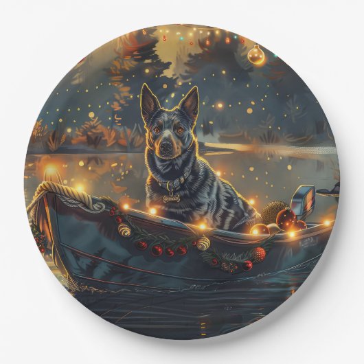 ブルーヒーラークリスマスフェスティバル航海 ペーパープレート (正面)