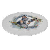 ブルーヒーラークリスマスリースフェスティバルカップ カッティングボード (角)