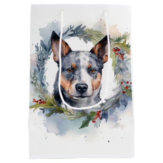 ブルーヒーラークリスマスリースフェスティバルカップ ミディアムペーパーバッグ (裏面)