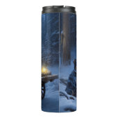 ブルーヒーラースノウィースリークリスマスデコール タンブラー (裏面)