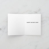 ブルーヒーラードッグおもしろいパパ父のデイカード カード (内部)