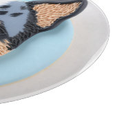 ブルーヒーラードッグインスパイア3D  カッティングボード (角)