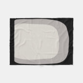 ブルーヒーラードッググレイ遊牧民マンガパピーおもしろい穴 フリースブランケット (正面(横))