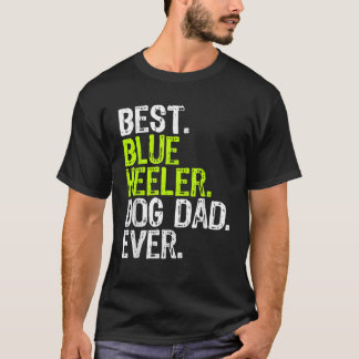 ブルーヒーラードッグパパファーズデイ愛犬家 Tシャツ