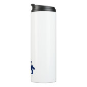 ブルーヒーラードッグブリードシルエットコロラド州旗 タンブラー (回転右)