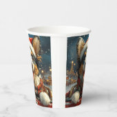 ブルーヒーラードッグローラーコースタークリスマス 紙コップ (右)