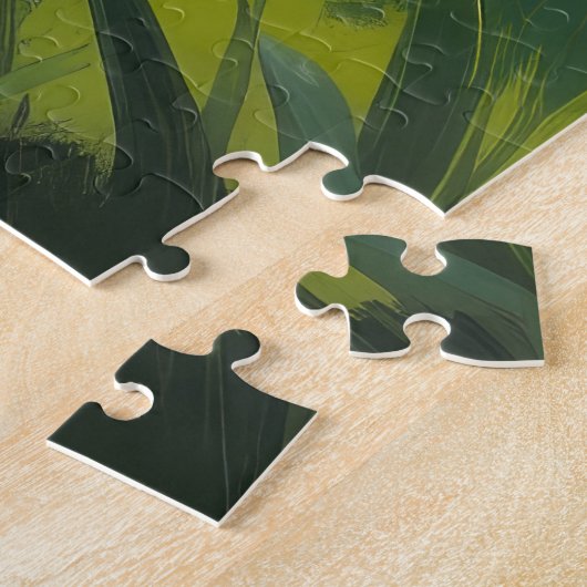 ブルーヒーラードッグ春の花絵を描ズ ジグソーパズル (側面)